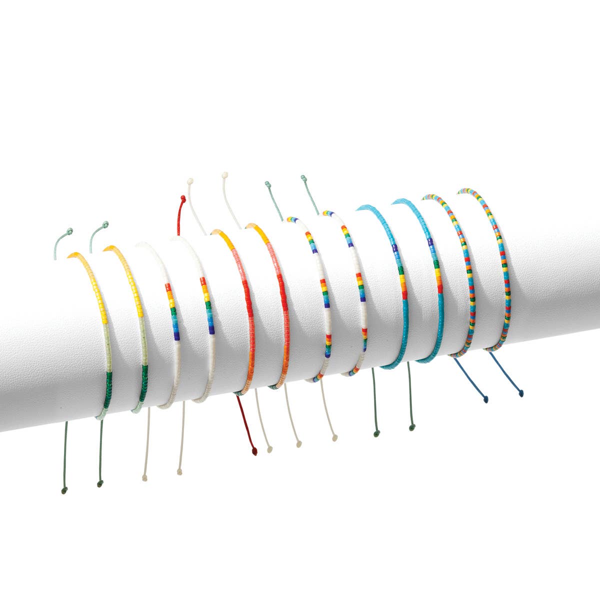 S/12 Miyuki Delica Adjustable Bracelets: Warm Gold