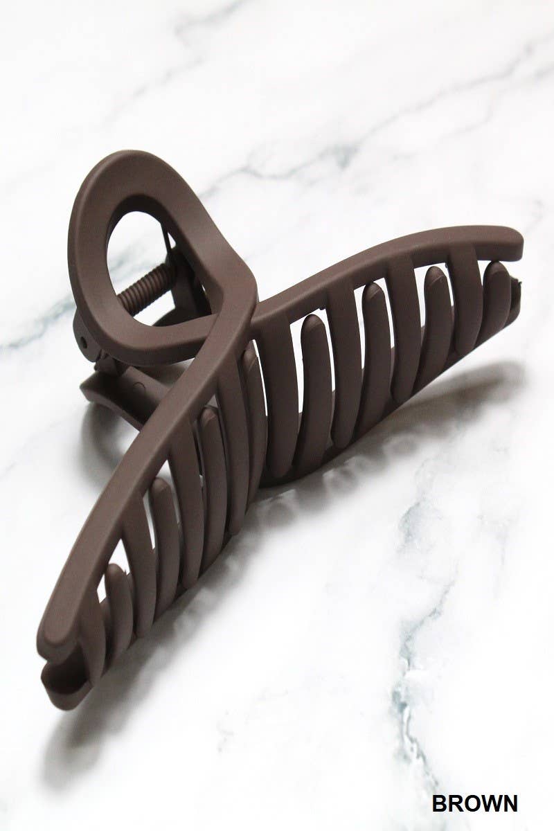 TWISTED HAIR CLAW CLIPS: BLACK-158415