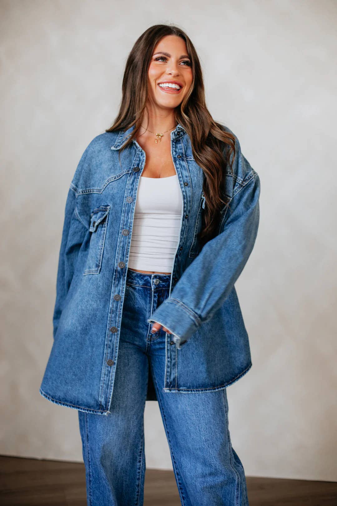 Retro Relaxed Fit Denim Jacket