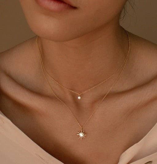 STARBURST LAYERED NECKLACE