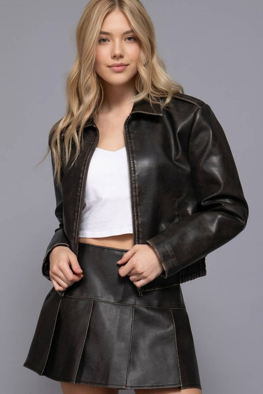 Vegan Leather Jacket