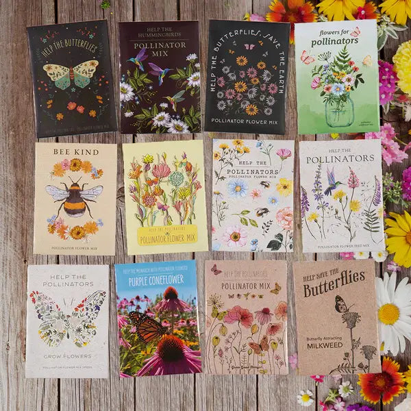 Help Butterflies Help Pollinators - Wildflower Seed Packets