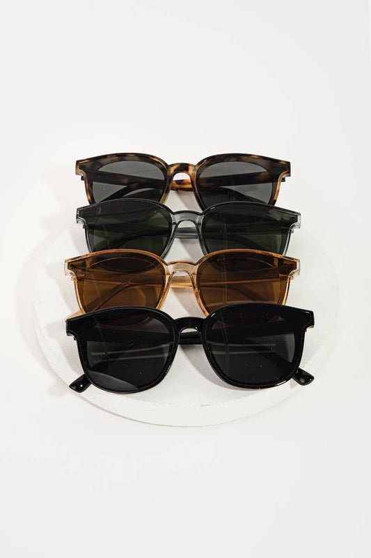 Acetate Frame Sunglasses Set: MULTI