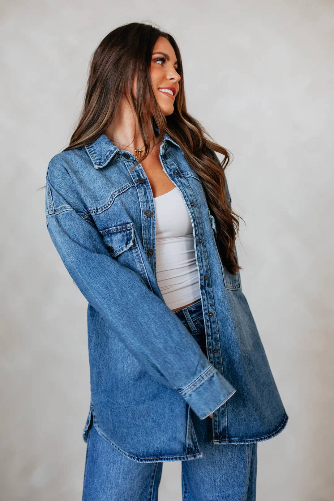 Retro Relaxed Fit Denim Jacket