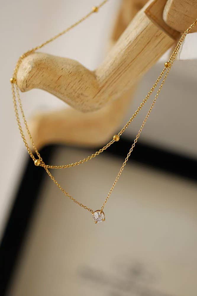 18K STAINLESS STEEL TARNISH FREE NECKLACE SET