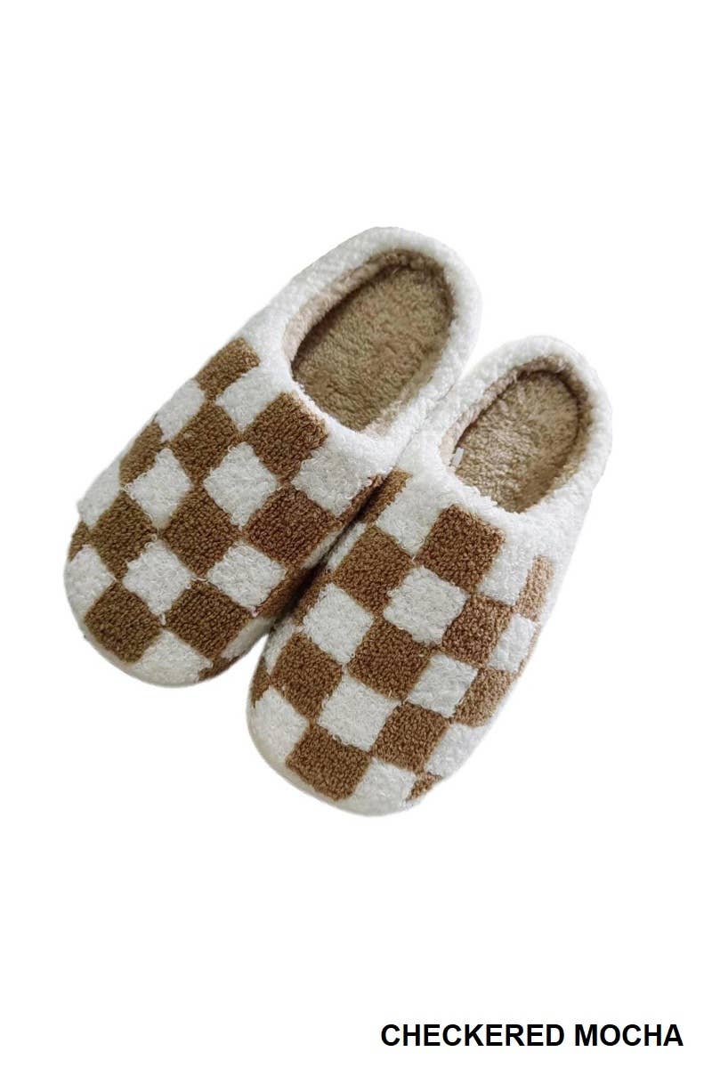 PLUSH COZY SLIPPERS: L/XL / HEART-162494