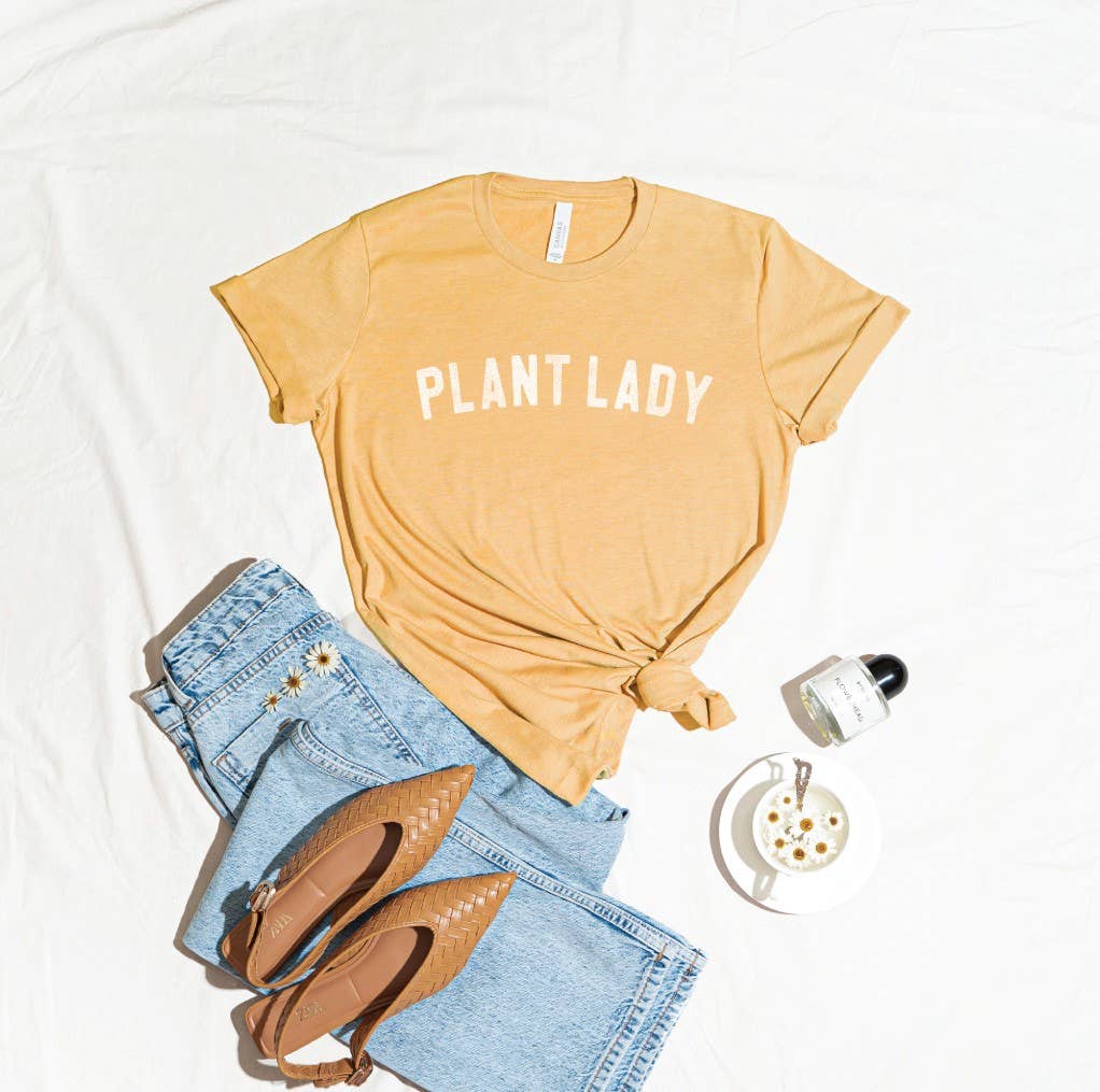 PLANT LADY Graphic T-Shirt: M / TAN