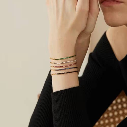 RHINESTONE + LINK BRACELET