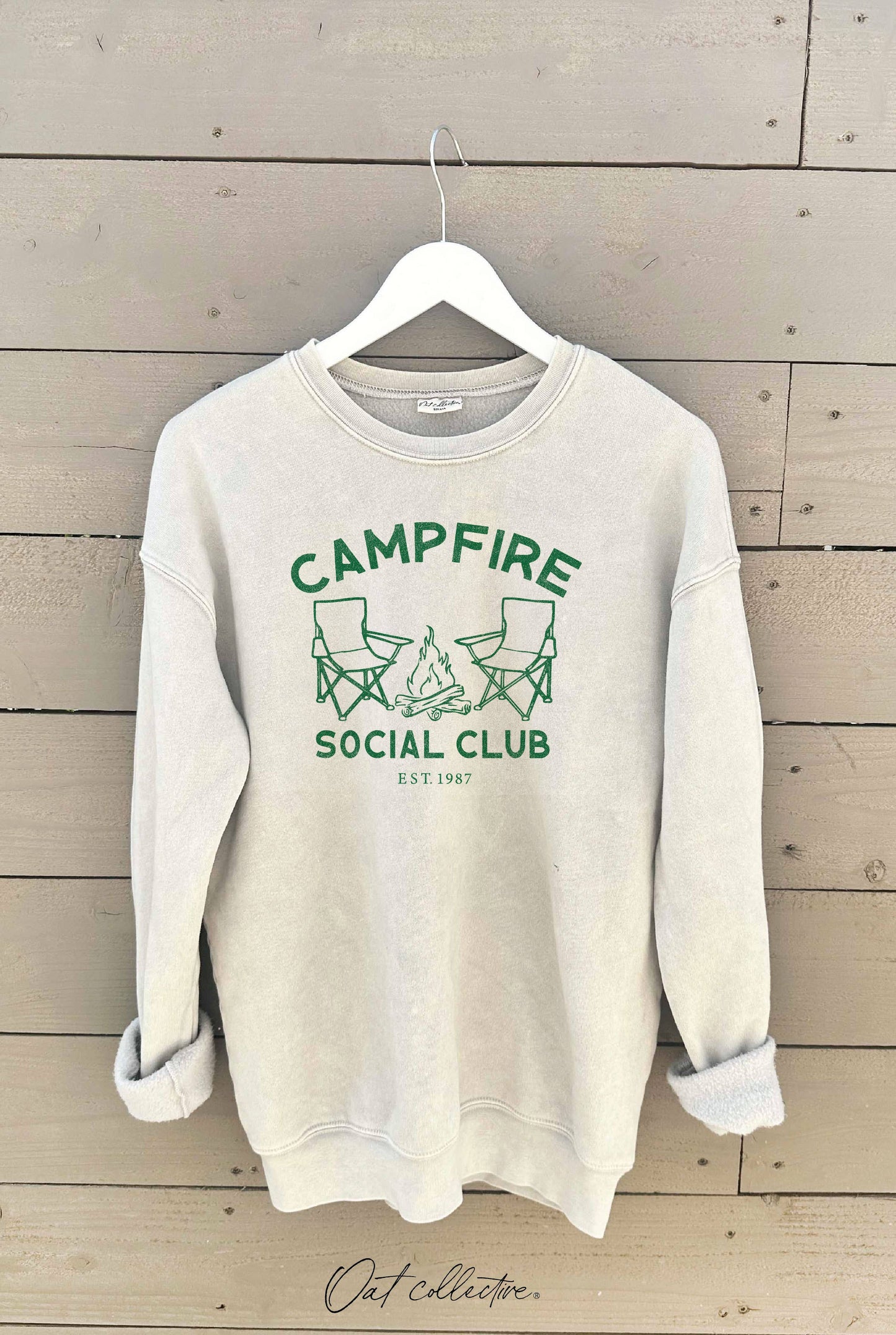 CAMPFIRE SOCIAL CLUB Mineral Graphic Sweatshirt: VINTAGE DENIM / S