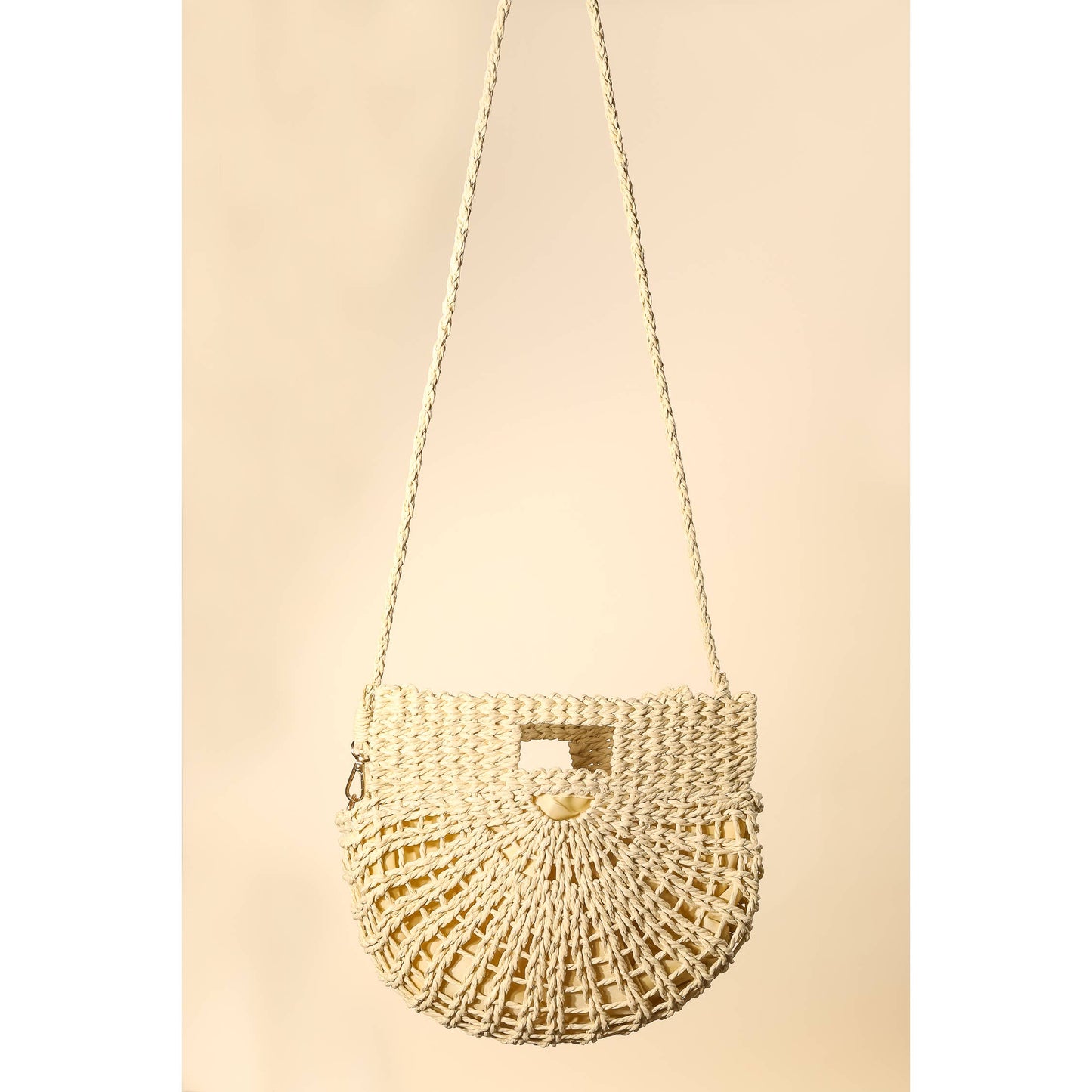 Braided Semi Circle Tote Bag: IV