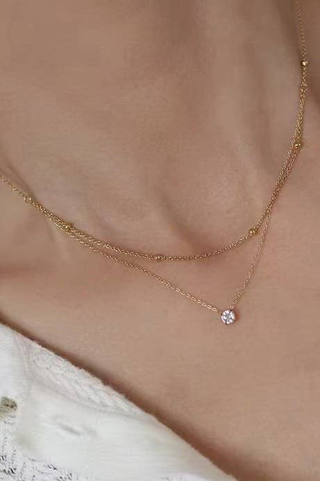 18K STAINLESS STEEL TARNISH FREE NECKLACE SET