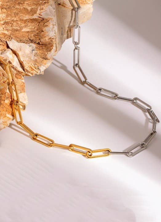 18K Stainless Steel Tarnish Free Waterproof Neck | 40NK9502