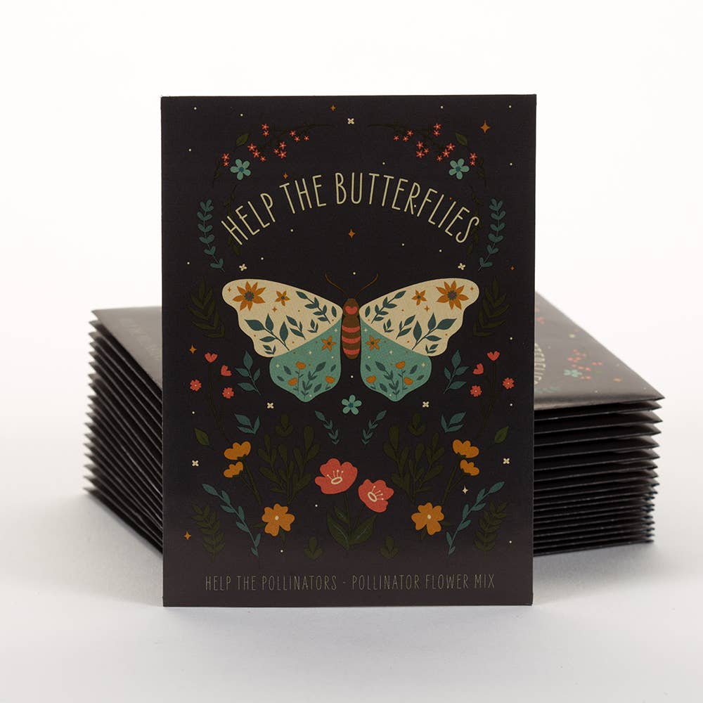 Help Butterflies Help Pollinators - Wildflower Seed Packets