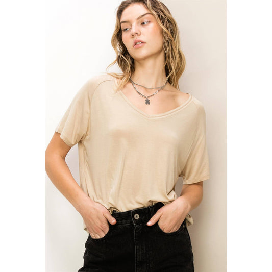 Oversized V-Neck Tee