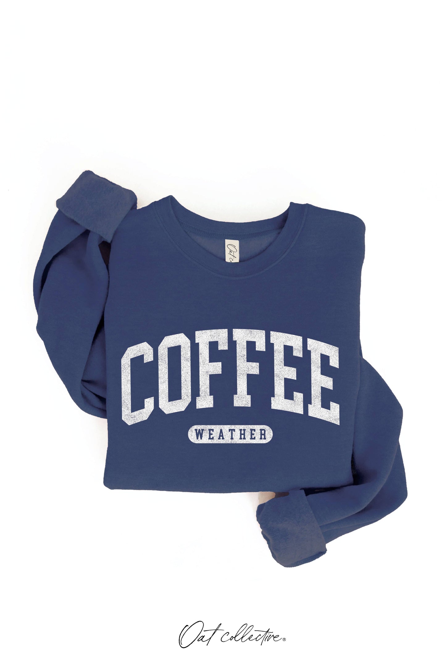 COFFEE WEATHER Graphic Sweatshirt : DARK GREY / M