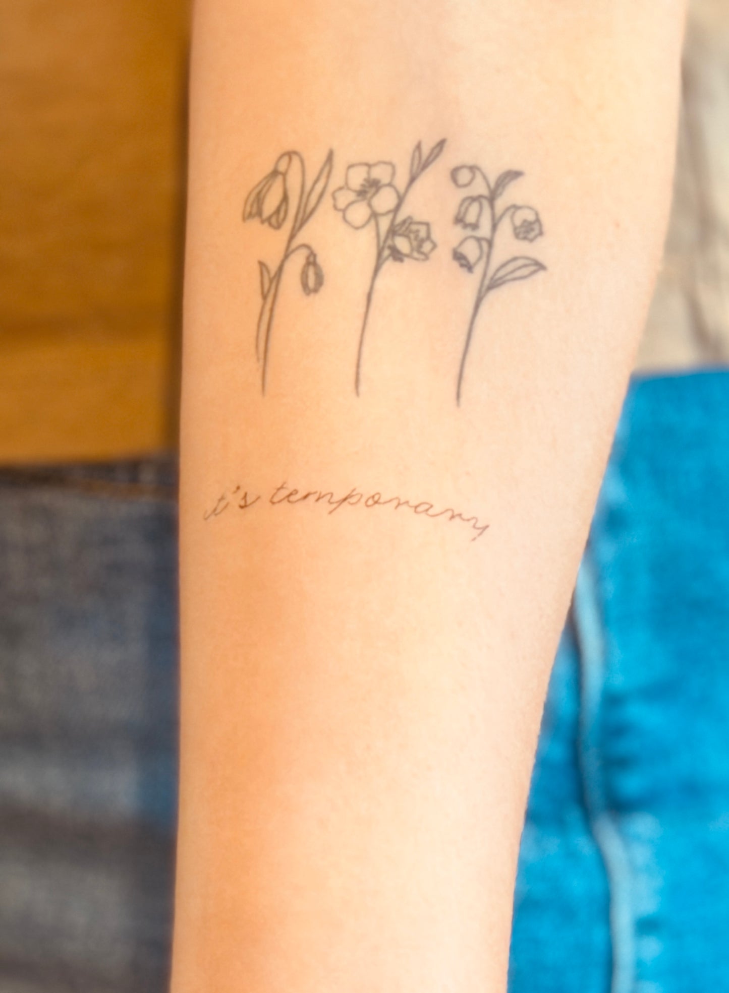 it's temporary tattoo