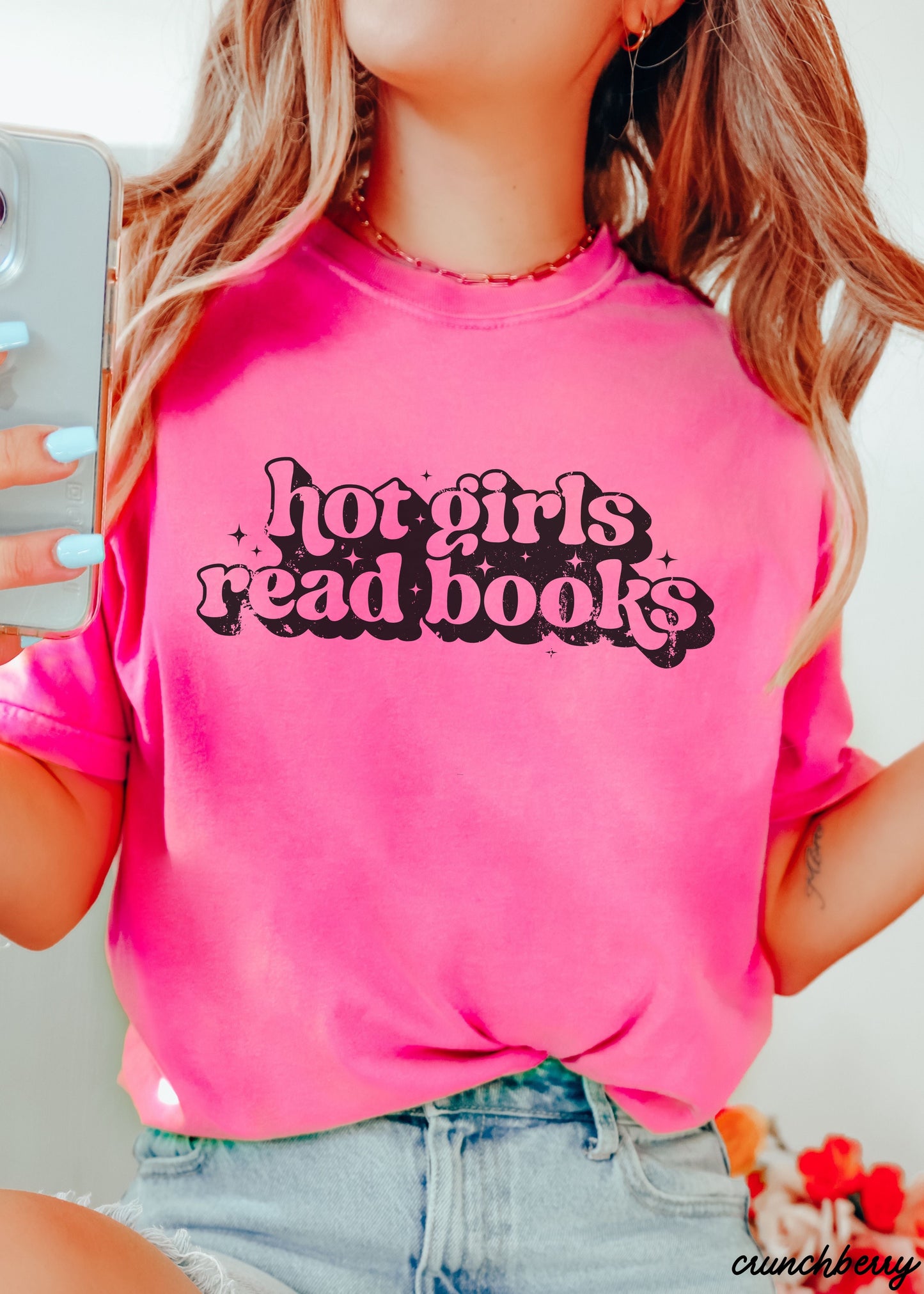 Hot Girls Read Books Tee *11 Colors (S-3X)