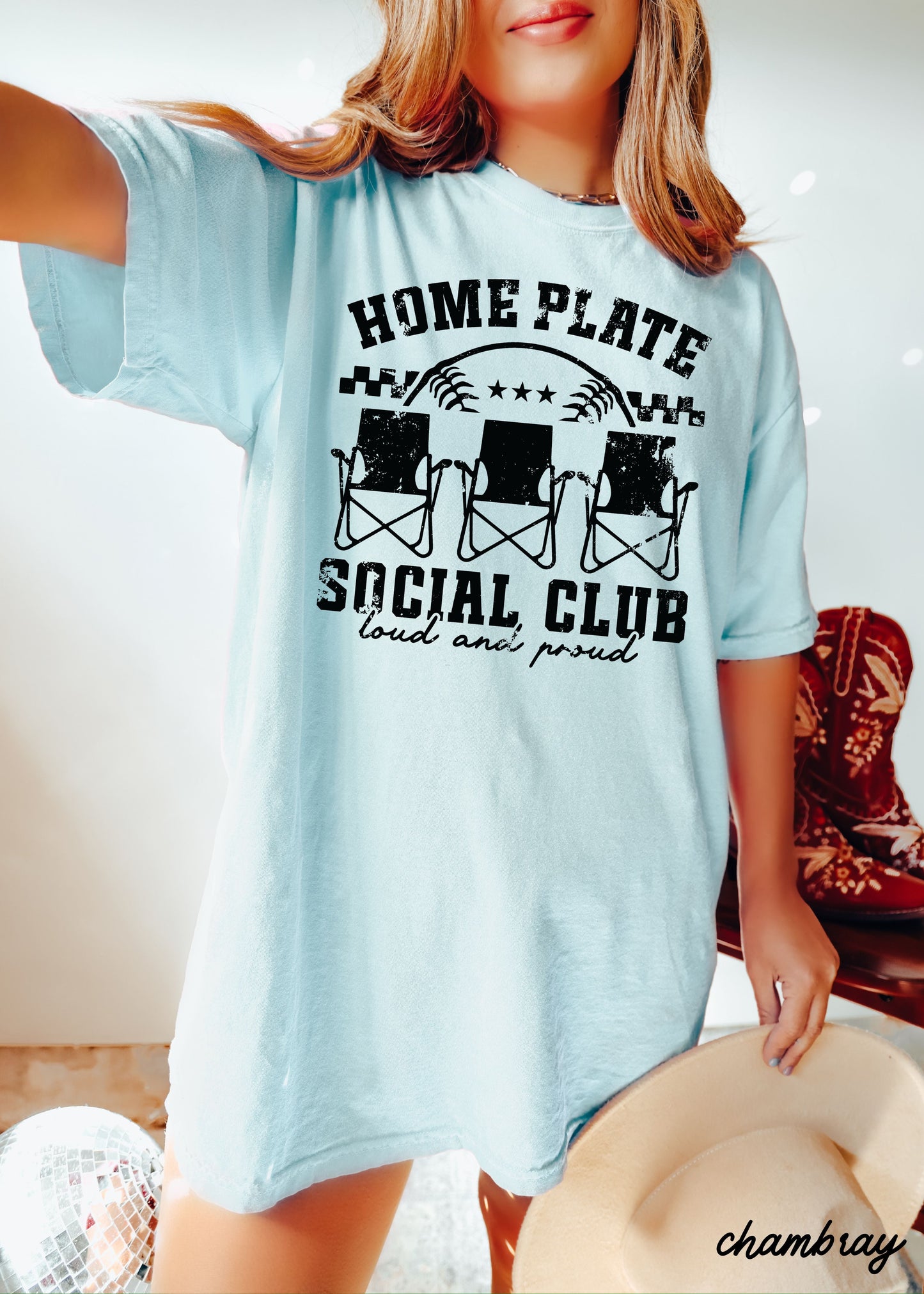 Home Plate Social Club Tee *17 Colors (S-3X)