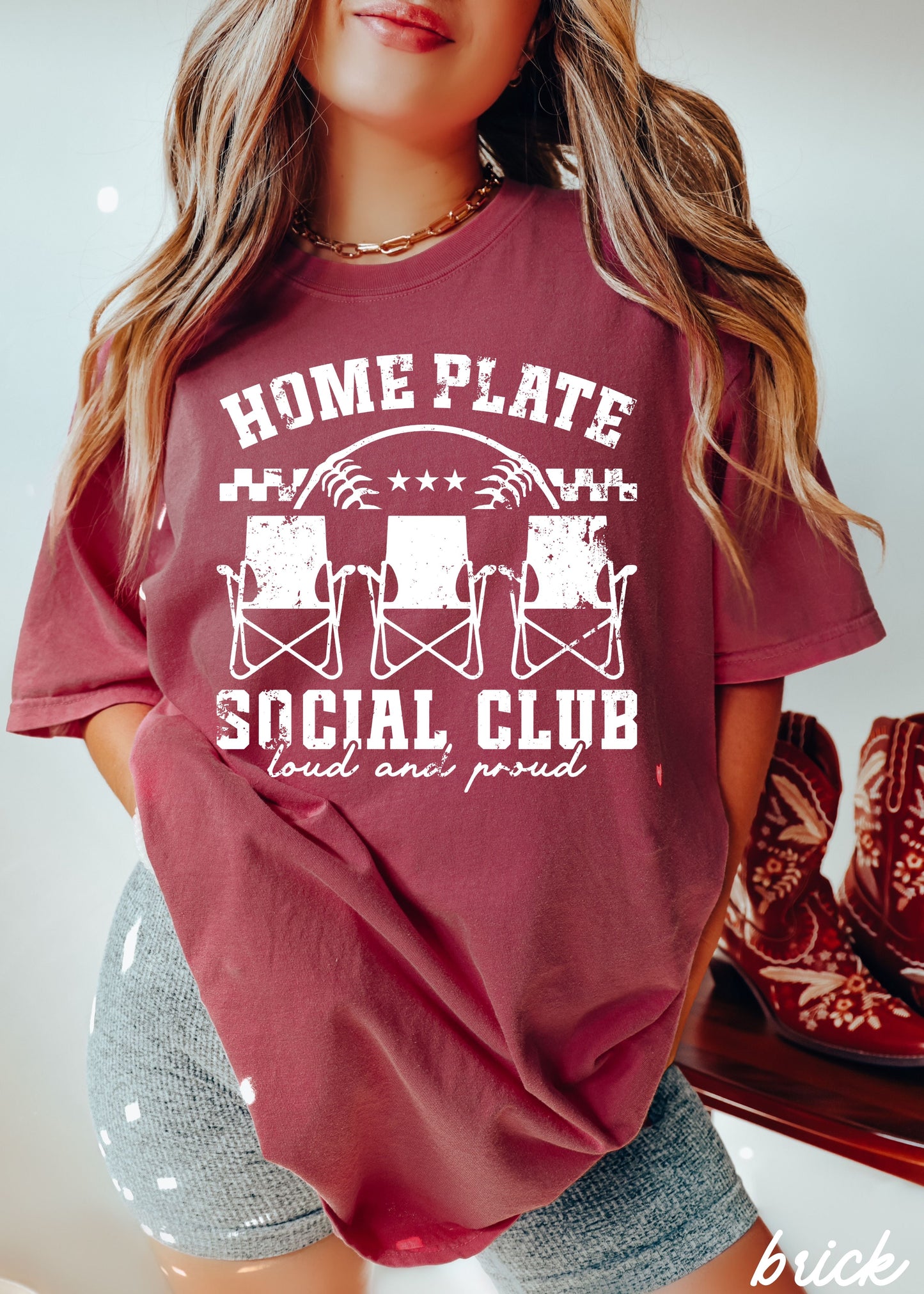 Home Plate Social Club Tee *17 Colors (S-3X)