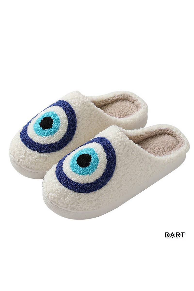 PLUSH COZY SLIPPERS: L/XL / HEART-162494