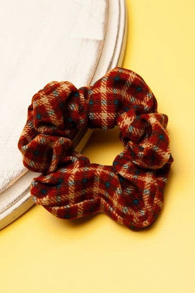 SOFTEST PATTERN FLOWER DESIGN SCRUNCHES
