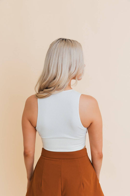 Everyday Ribbed Crop Top - Basic & Beautiful: Ivory