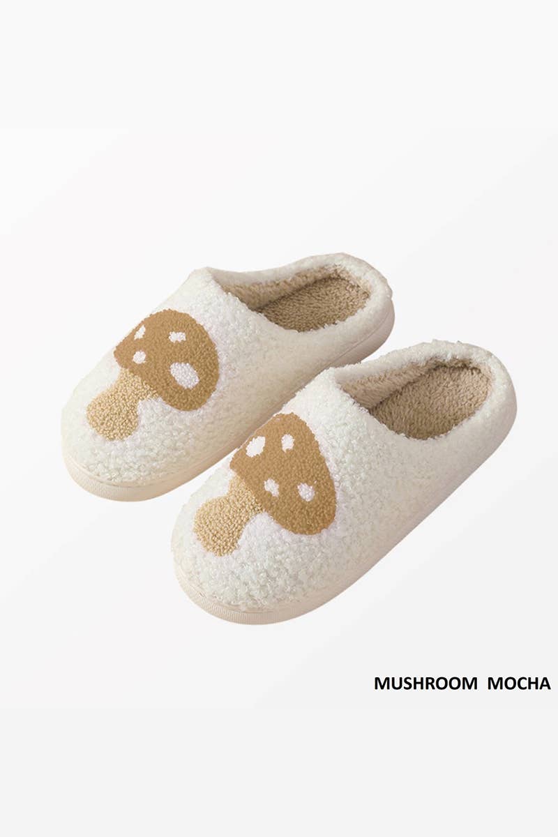PLUSH COZY SLIPPERS: L/XL / HEART-162494