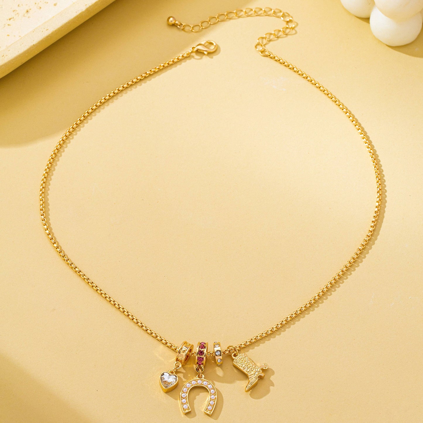Good Luck Babe Charm Necklace