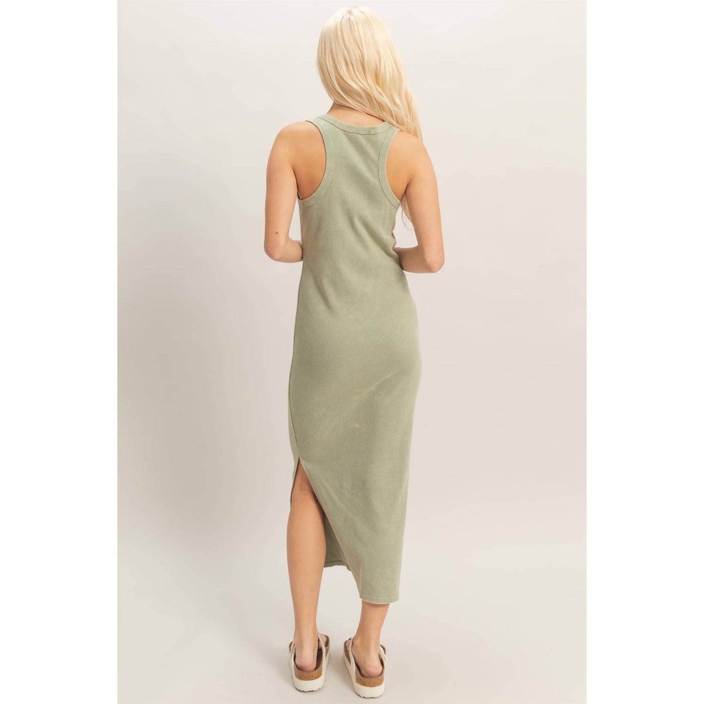 Ribbed Midi Tank Dress