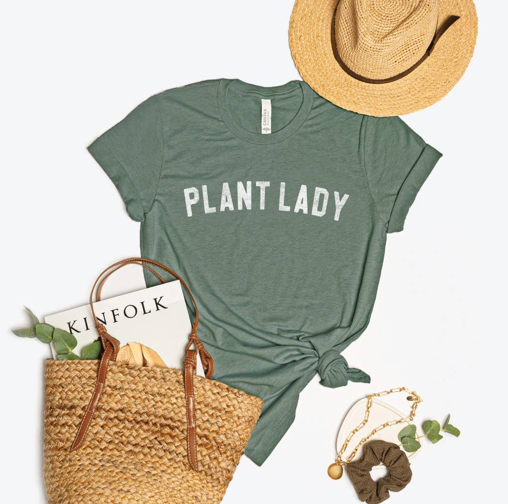 PLANT LADY Graphic T-Shirt: M / TAN