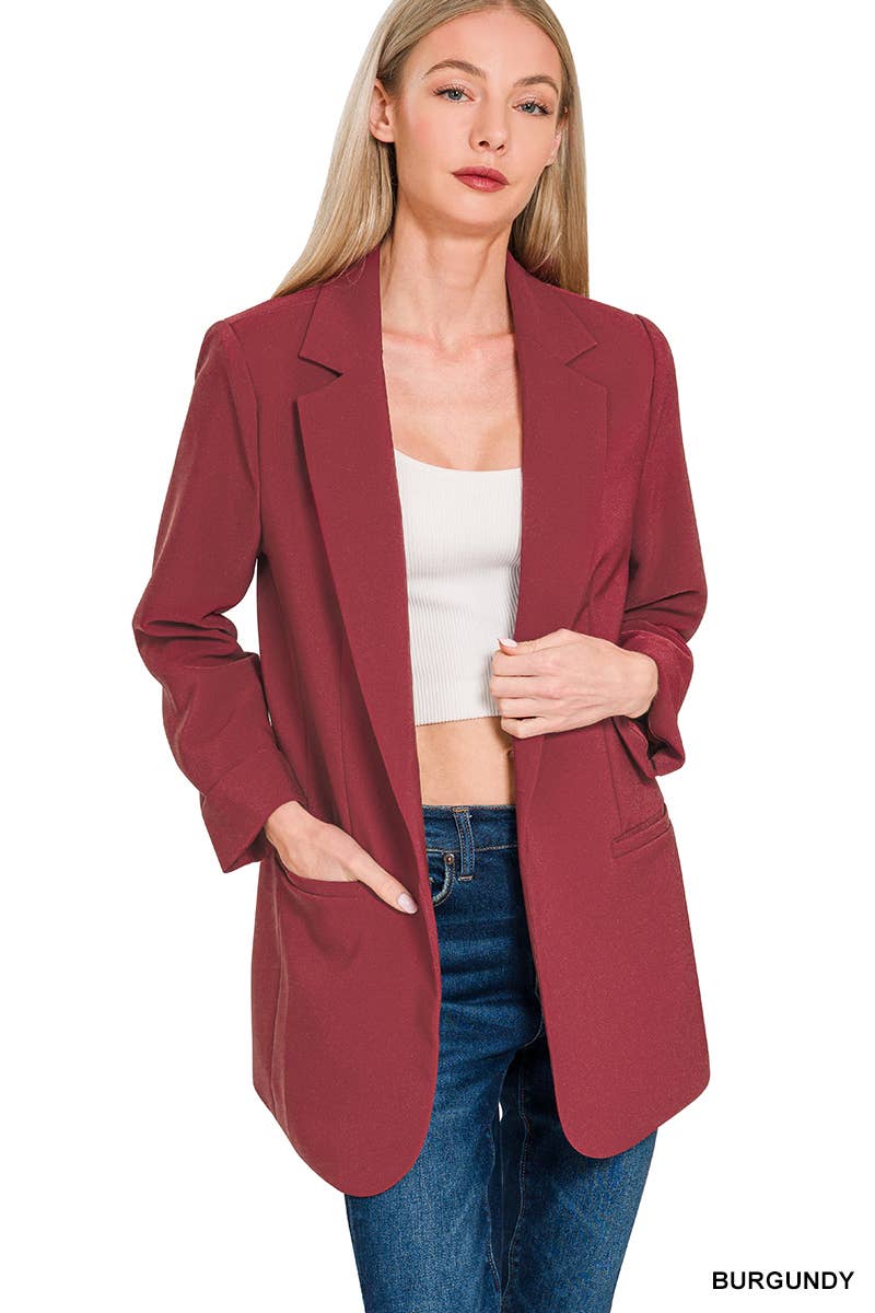 OPEN FRONT CLASSIC BLAZER