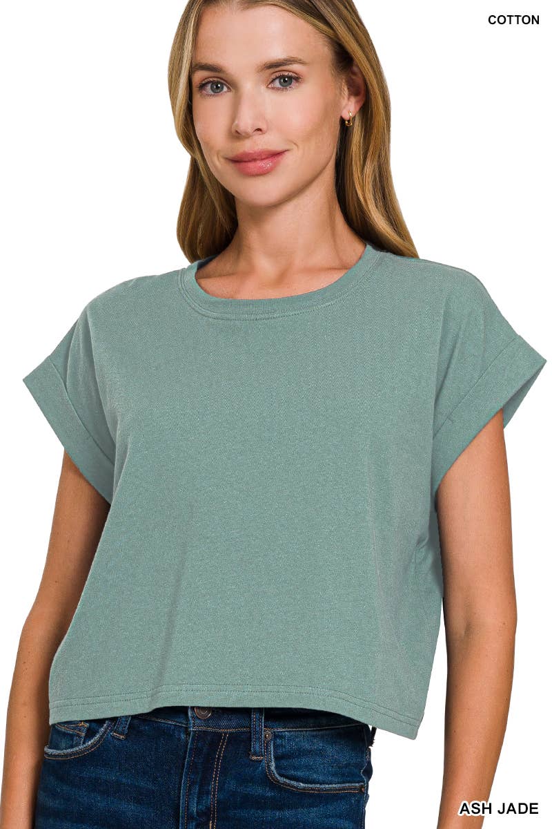 `.Cotton Short Sleeve Tee