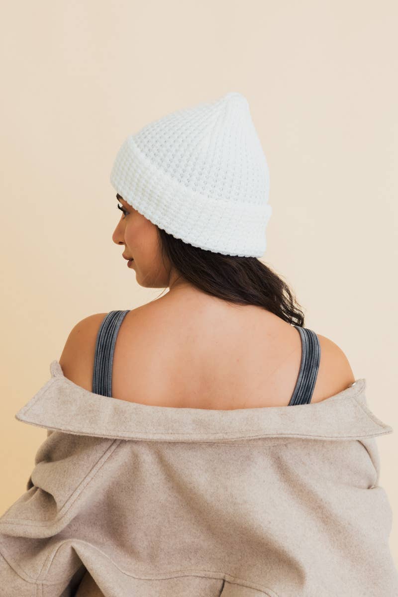 🍞 Toasty Waffle Puff Beanie - Your Winter Sales Boost: Mocha