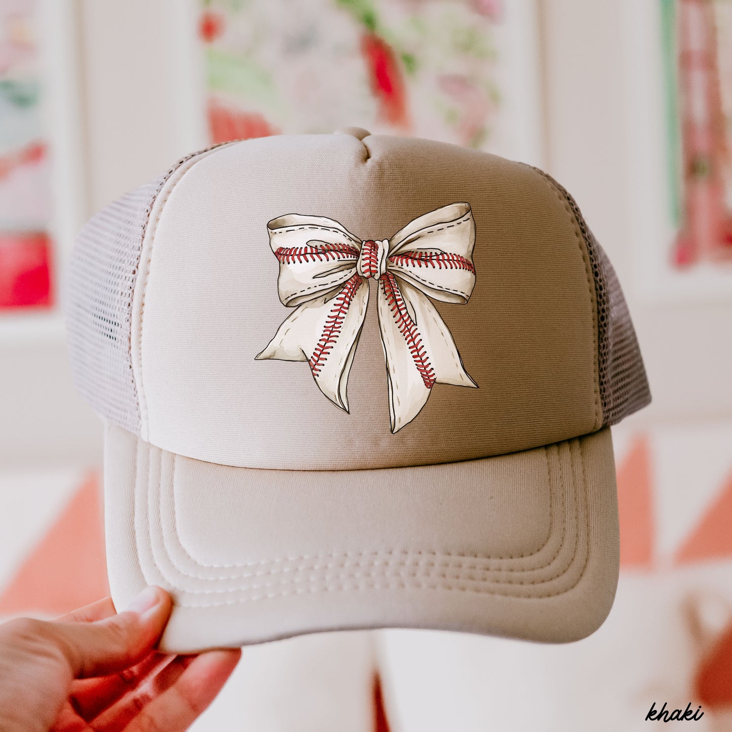 Baseball Bow Trucker Hat *9 Colors
