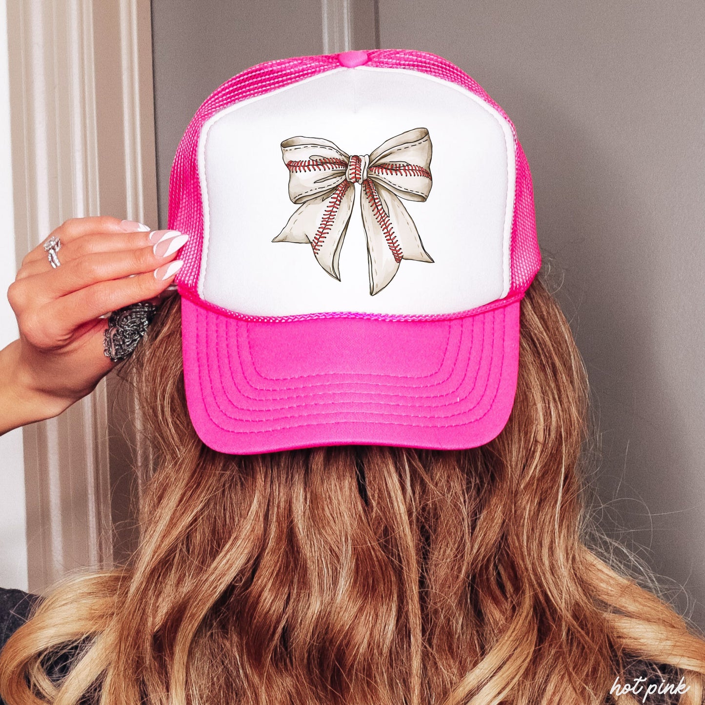 Baseball Bow Trucker Hat *9 Colors