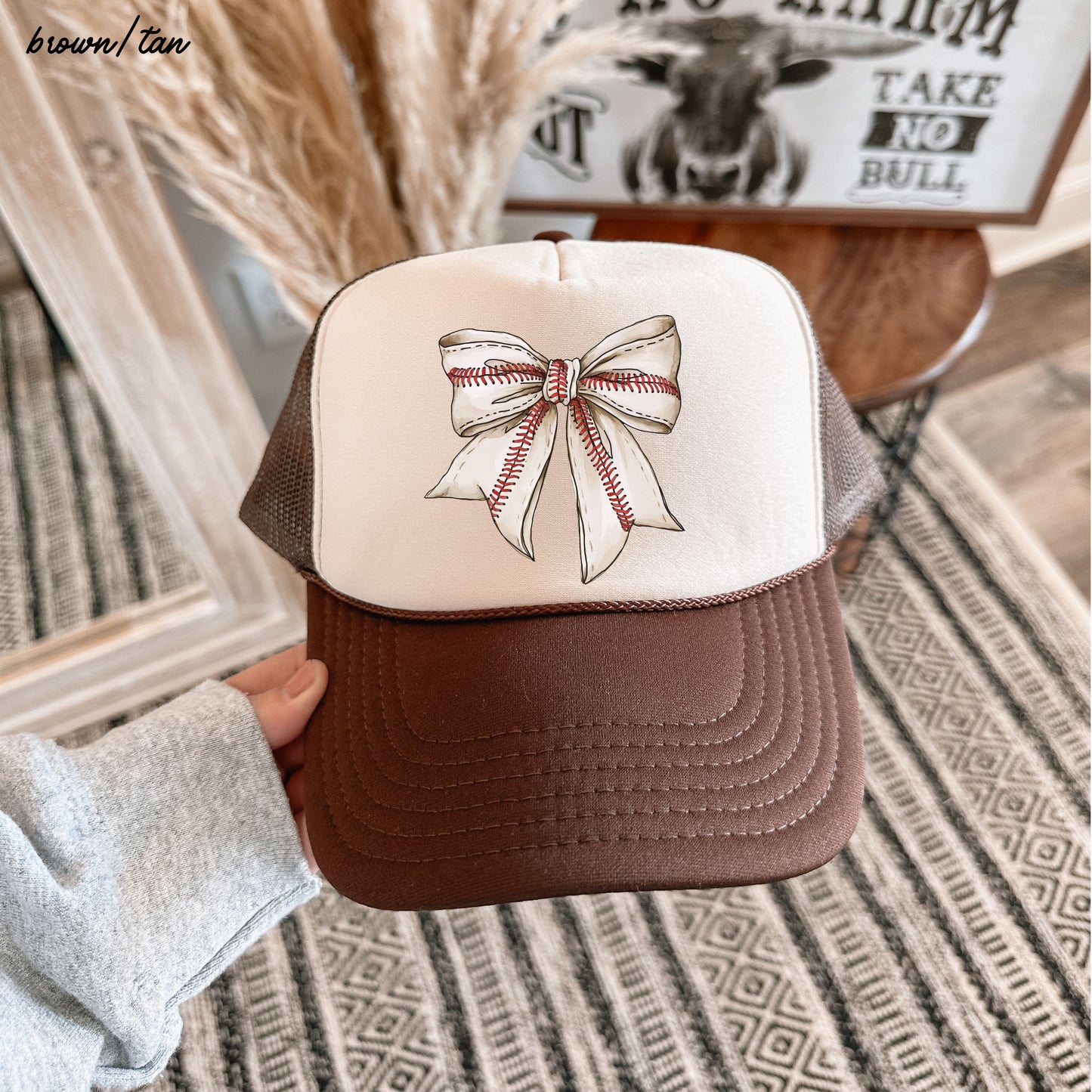Baseball Bow Trucker Hat *9 Colors