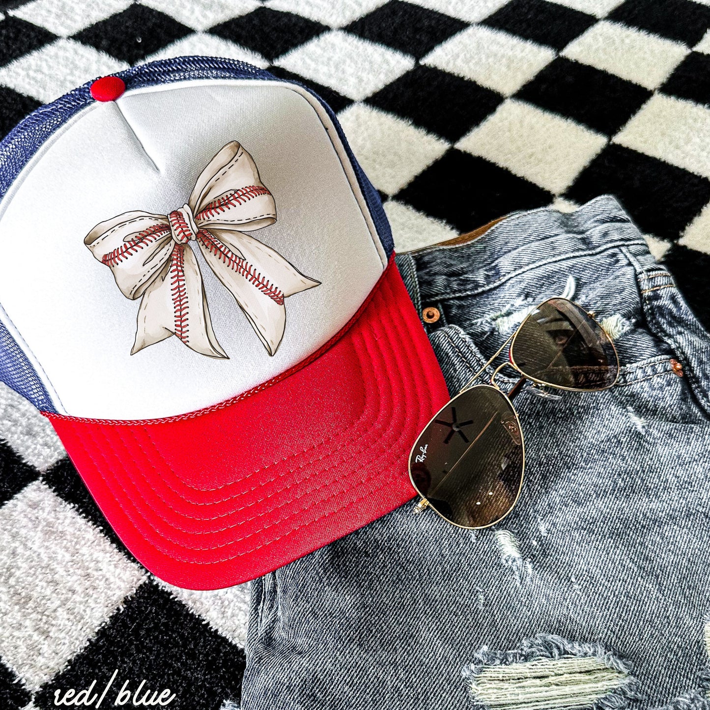 Baseball Bow Trucker Hat *9 Colors