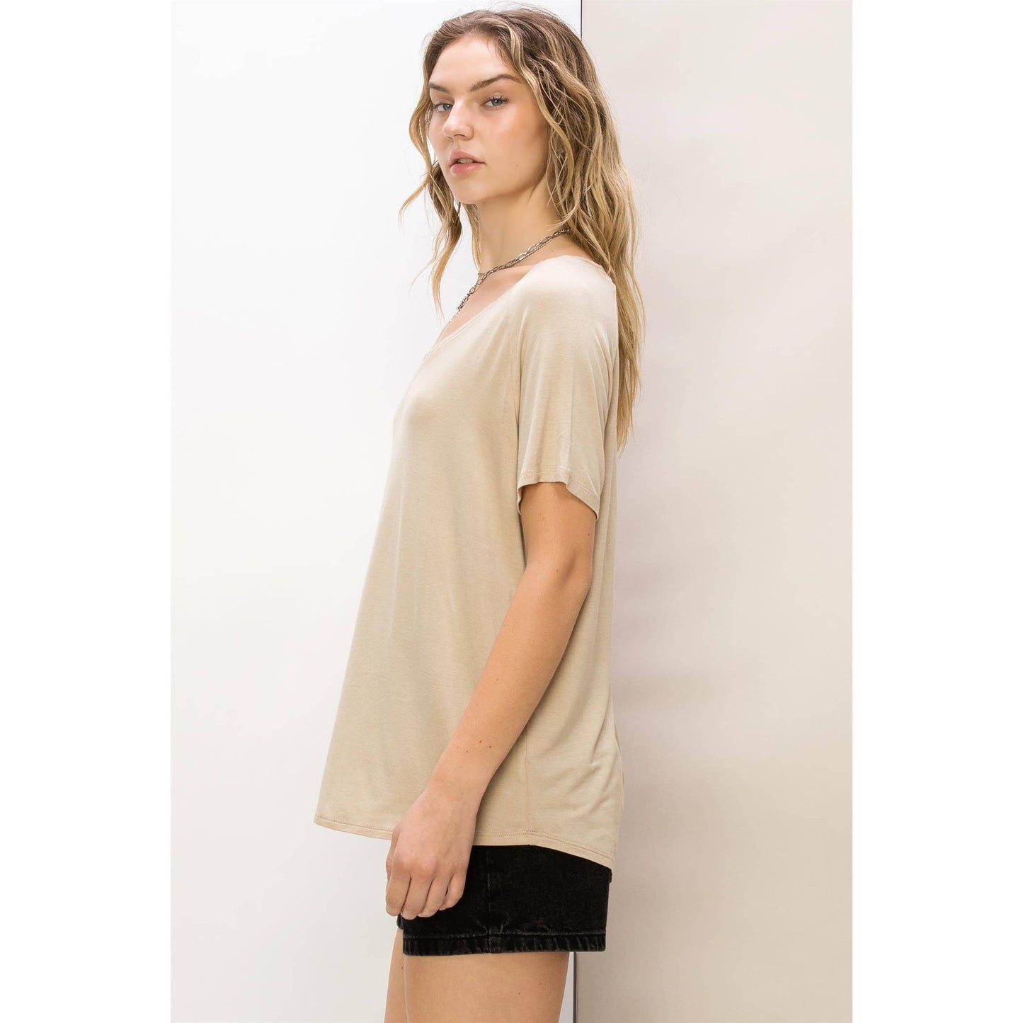 Oversized V-Neck Tee