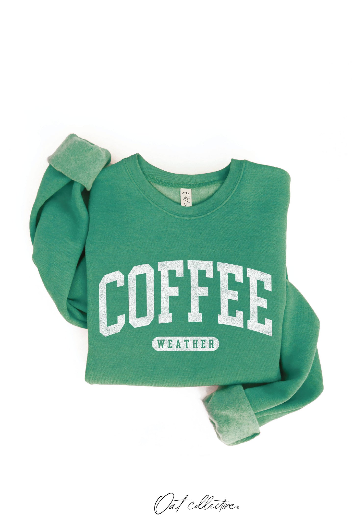 COFFEE WEATHER Graphic Sweatshirt : DARK GREY / M