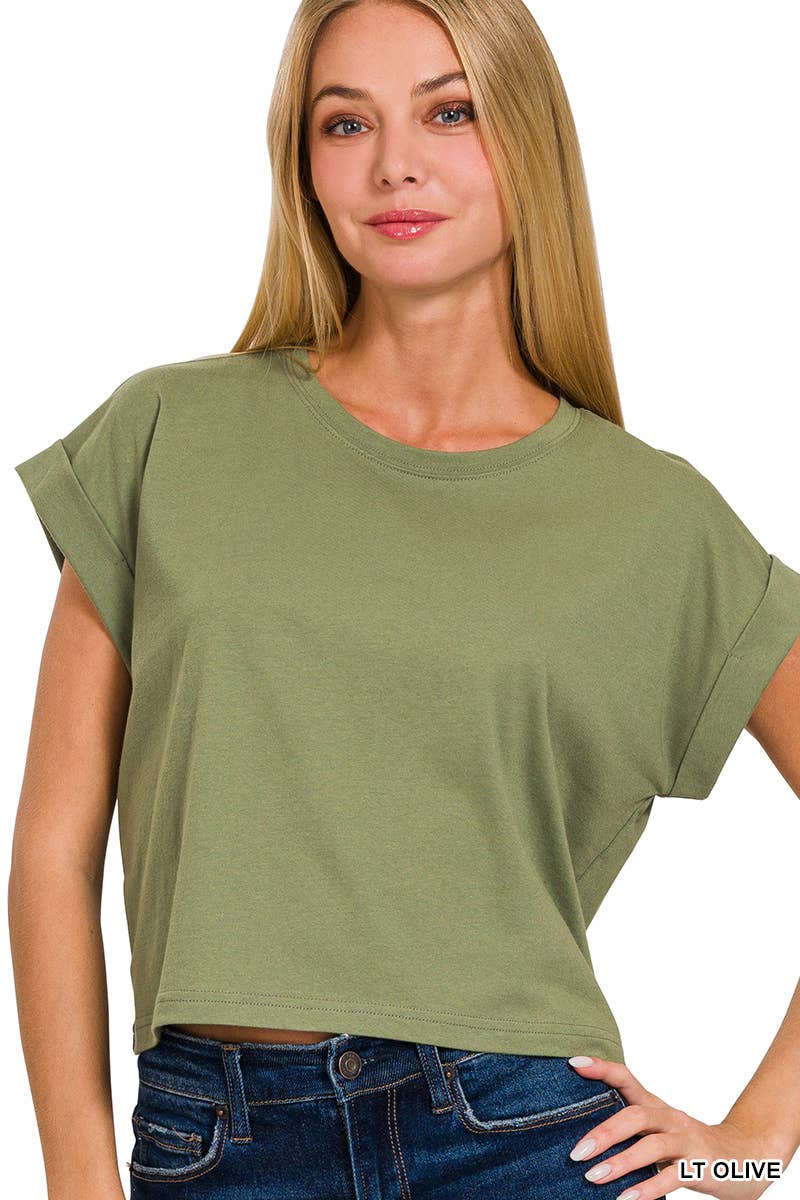 `.Cotton Short Sleeve Tee