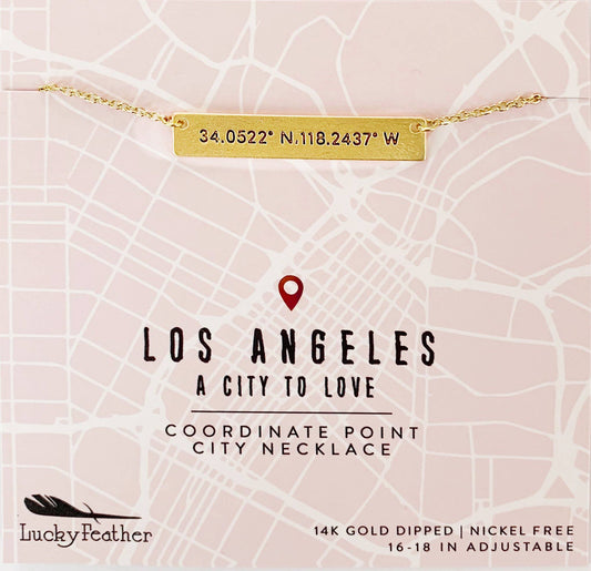 Coordinate City Necklace - Los Angeles
