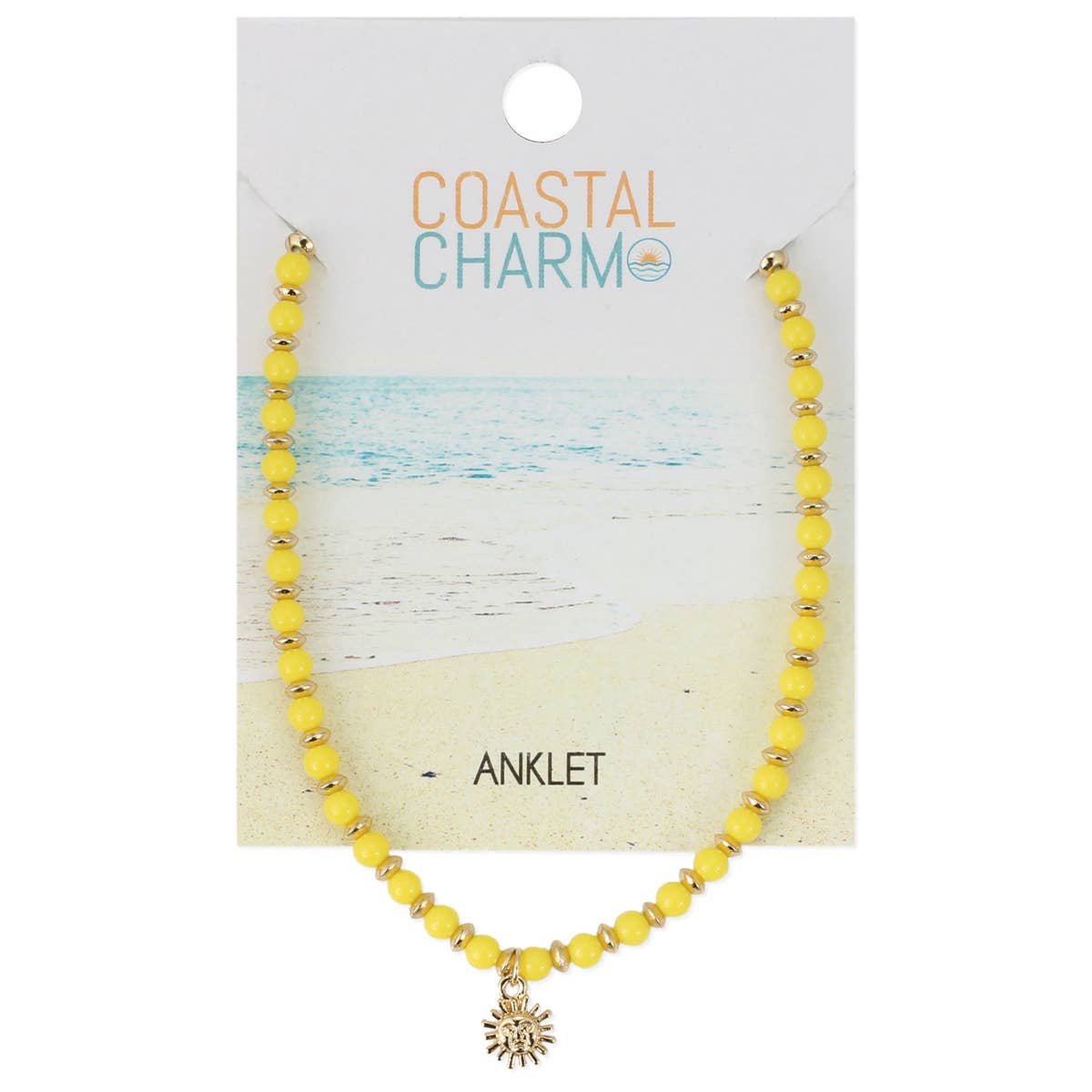Coastal Charm Sun Charm Anklet
