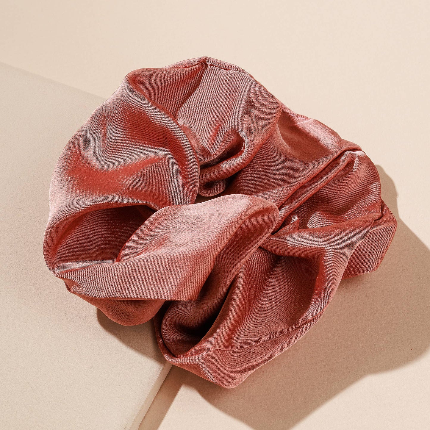 Satin Hair Tie Scrunchie: PINK / ONE SIZE