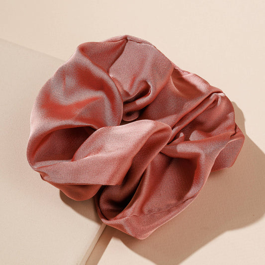 Satin Hair Tie Scrunchie: PINK / ONE SIZE